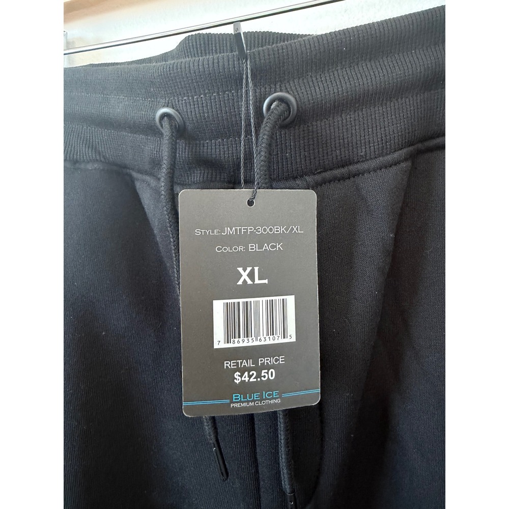 Blue Ice Premium Clothing Men's Sweatpants – Black – Size XL – NWT - Picture 4 of 5